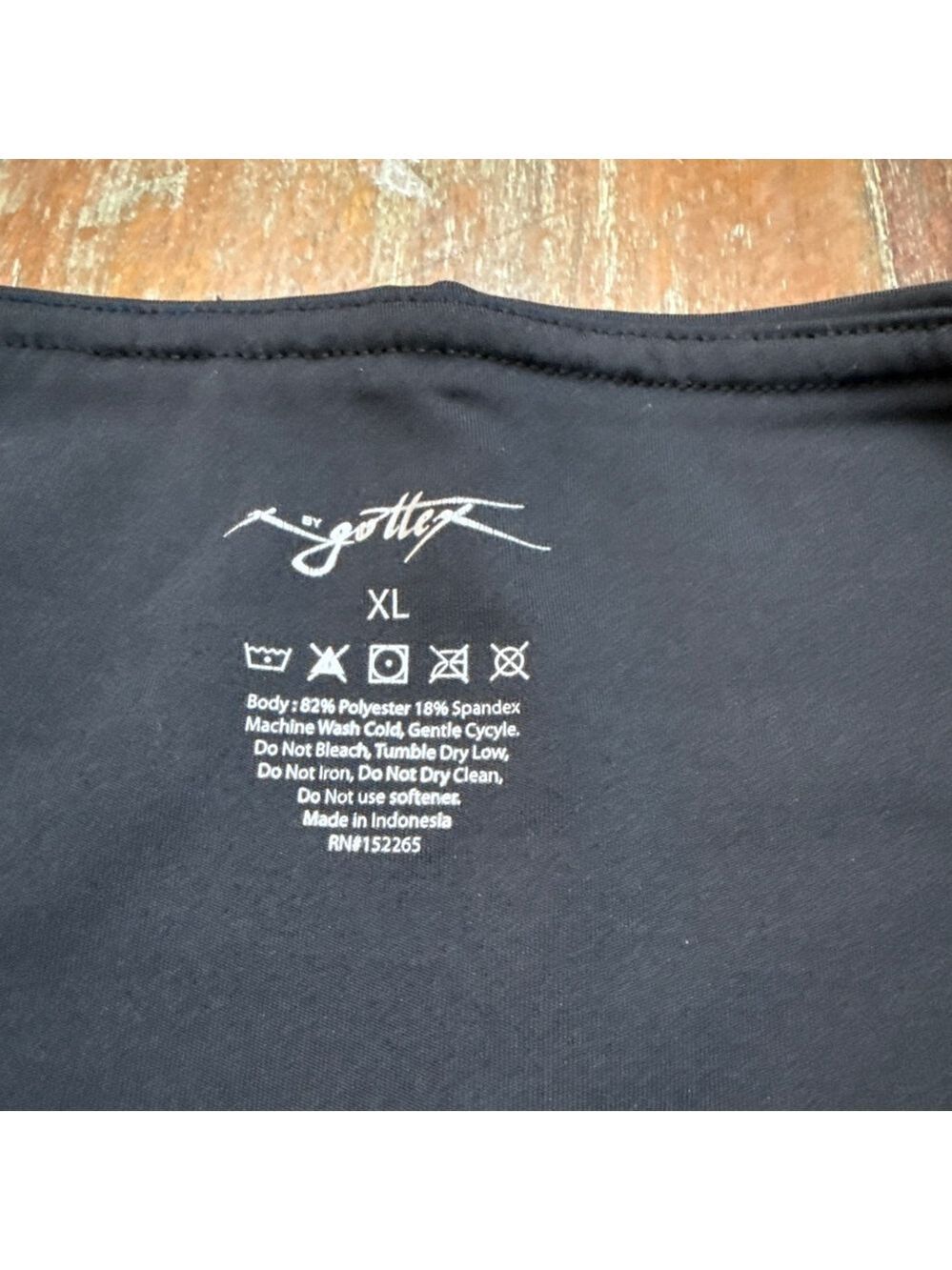 Gottex Black Leggings with Side Pocket XL Athletic Workout - Picture 5 of 11